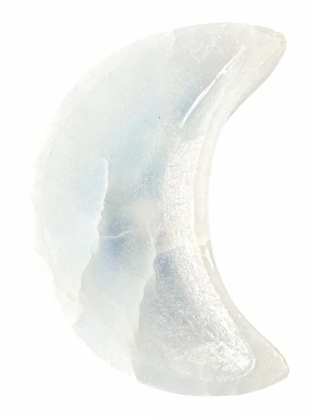 Selenite Half Moon Bowl